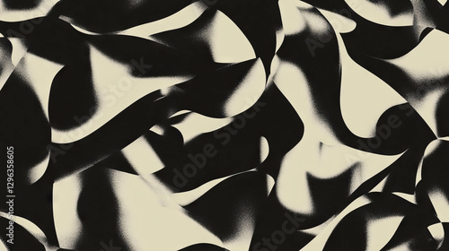 Abstract background of distorted geometric shapes and warped patterns for modern design