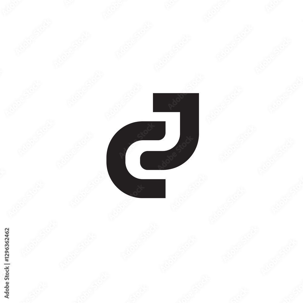 Initial logo design vector simple monogram black and bold Initial logo design vector simple monogram black and bold