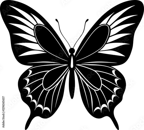 butterfly silhouette vector