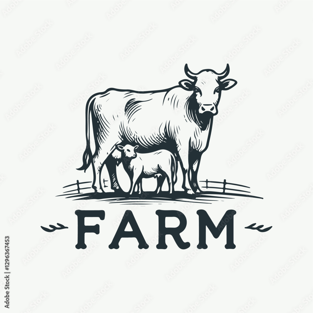 High-quality vector illustration of Farm Coe, perfect for creative design, branding, and digital artwork. High-quality vector illustration of Farm Coe, perfect for creative design, branding, and digital artwork.