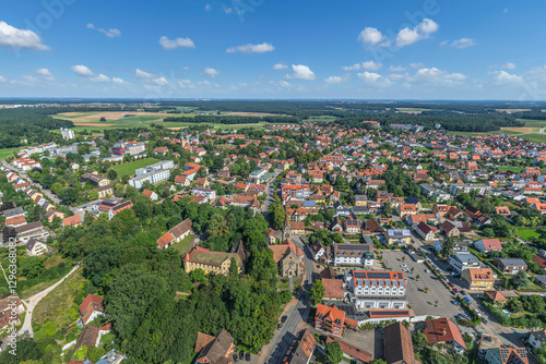 Blick auf das mittelfränkische Neuendettelsau im Kreis Ansbach photo