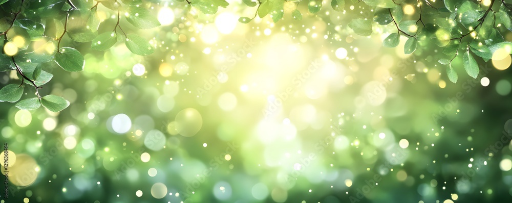 Leaves and light create a magical and ethereal atmosphere Leaves and light create a magical and ethereal atmosphere