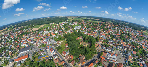 Blick auf das mittelfränkische Neuendettelsau im Kreis Ansbach photo