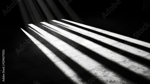 Dramatic Light and Shadow in Textured Environment