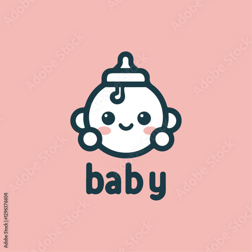 Adorable Baby Cartoon Illustration