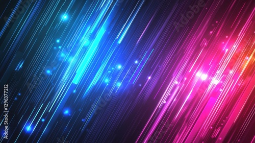 Dynamic Urban Tech Inspired Background with Bright Colors