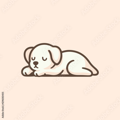 Sleeping Dog Illustration