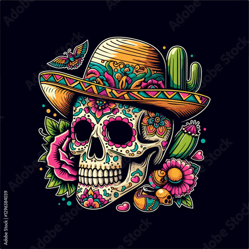 Simple Skull Illustration