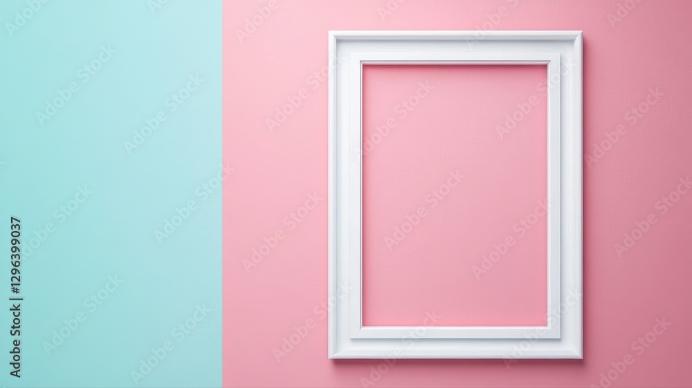 White picture frame standing upright on a neutral background, offering a clean and minimalistic design ideal for artwork, photography, or mockups. White picture frame standing upright on a neutral background, offering a clean and minimalistic design ideal for artwork, photography, or mockups.