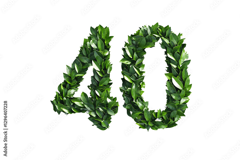 Green Leaves Form Number 40, Transparent Background Green Leaves Form Number 40, Transparent Background
