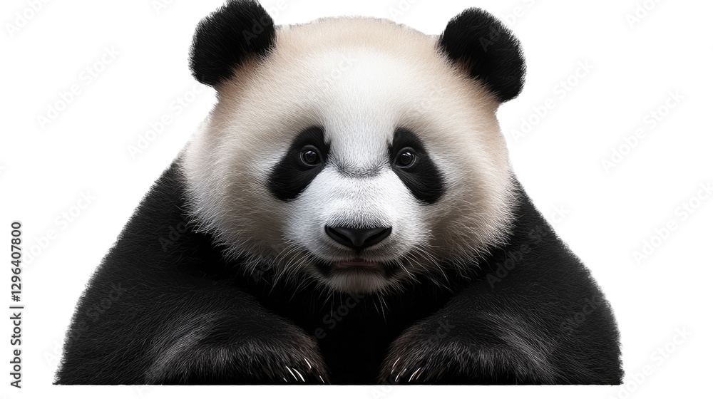 Adorable Panda Cub Close-up: A curious and endearing giant panda cub stares directly at the camera, its black and white fur and round face capturing the essence of this beloved species. Adorable Panda Cub Close-up: A curious and endearing giant panda cub stares directly at the camera, its black and white fur and round face capturing the essence of this beloved species.