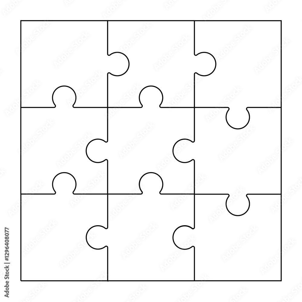 Jigsaw puzzle ,Blank nine-Piece Jigsaw Puzzle Template
Jigsaw puzzle ,Blank nine-Piece Jigsaw Puzzle Template