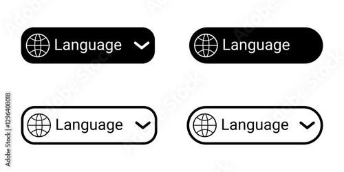 Language Selection Buttons Worldwide Language Select Option