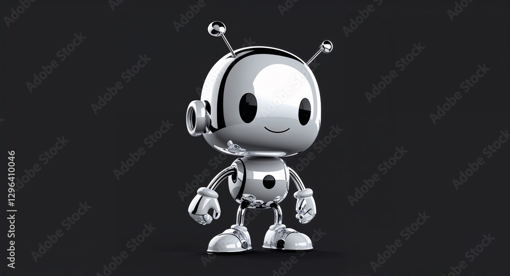 white metallic abstract cartoon on plain dark black background illustration white metallic abstract cartoon on plain dark black background illustration