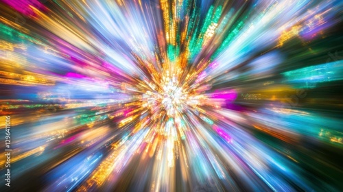 Vibrant Patterns Bursting with Bold Energy and Colors