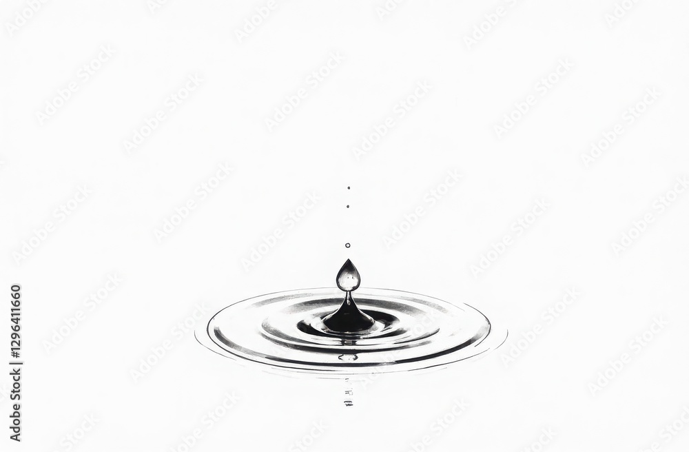 black and white sketch water drop splash black and white sketch water drop splash