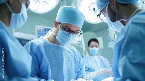 Healthcare executives and medical specialists discussing hospital workflow