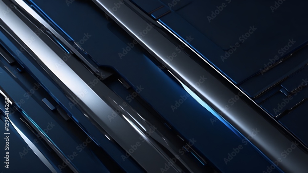 Obraz premium blue metal background