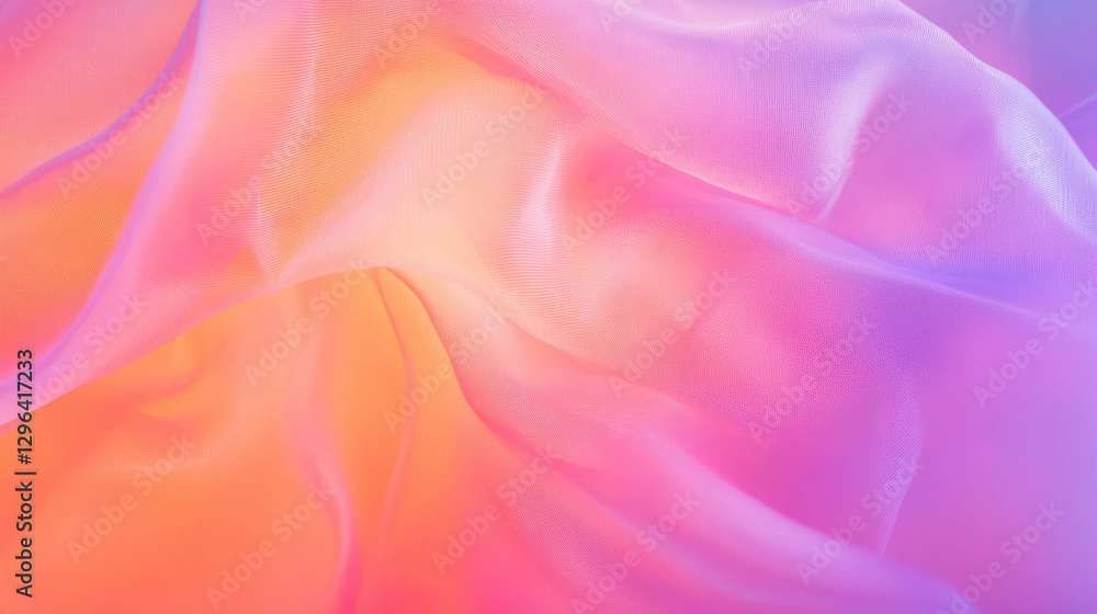 Fototapeta premium Abstract soft flowing fabric background with gentle gradient for artistic design