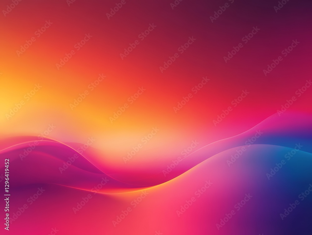 Vibrant Abstract Background Colorful Gradient Waves Pink Orange Purple and Blue Hues