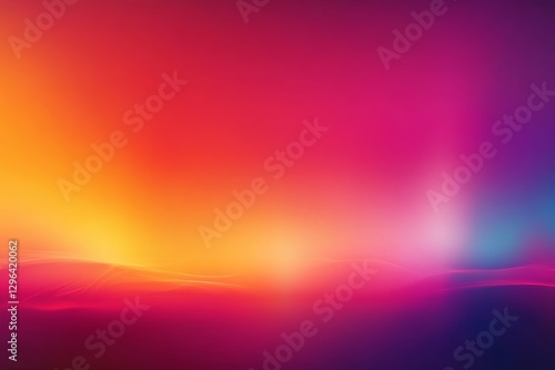 Obraz na płótnie Vibrant Abstract Background Sunset Hues Orange Pink Purple and Blue Gradient w salonie