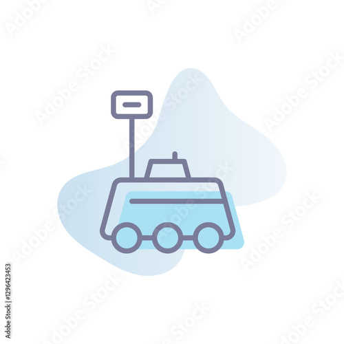 Mars Rover Vector icon
