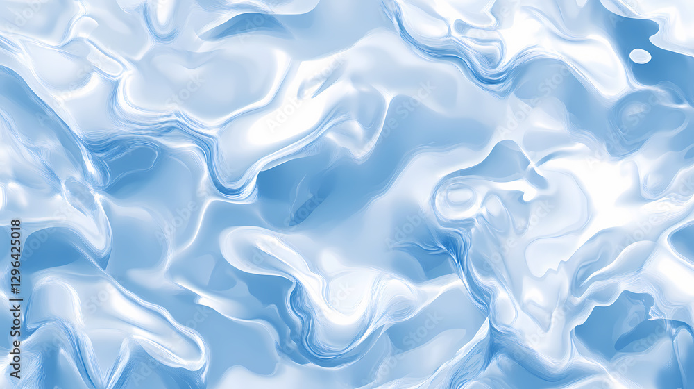 Hyper-realistic seamless water patterns, soft and detailed pool waves, glowing in bright sunlight. Hyper-Realistic Rain Reflections. Illustration