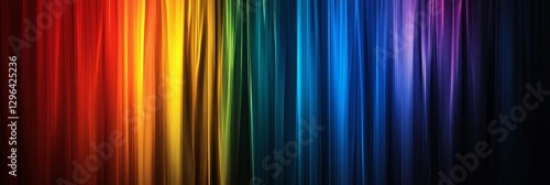 Wallpaper Mural Vibrant Rainbow Stripes Background - Abstract of vertical rainbow colored stripes, perfect for backgrounds or design elements Torontodigital.ca