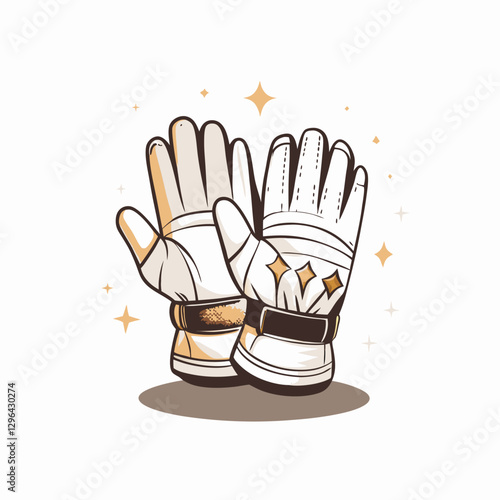 Stylish sports gloves showcasing elegance and dedication, performance gear