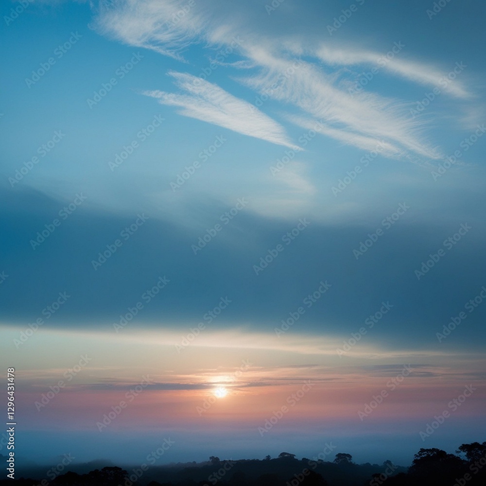 Fototapeta premium The beautiful evening sunlight