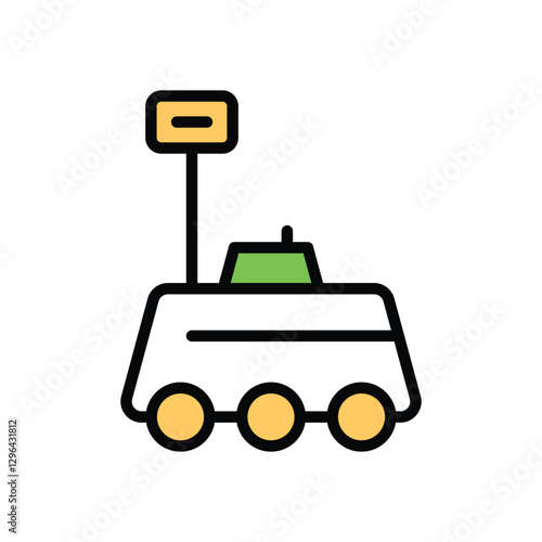 Mars Rover Vector icon