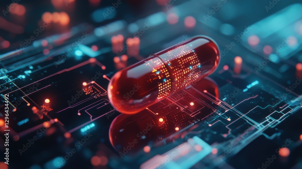 Smart pill embedded with micro-sensors transmitting health Smart pill embedded with micro-sensors transmitting health