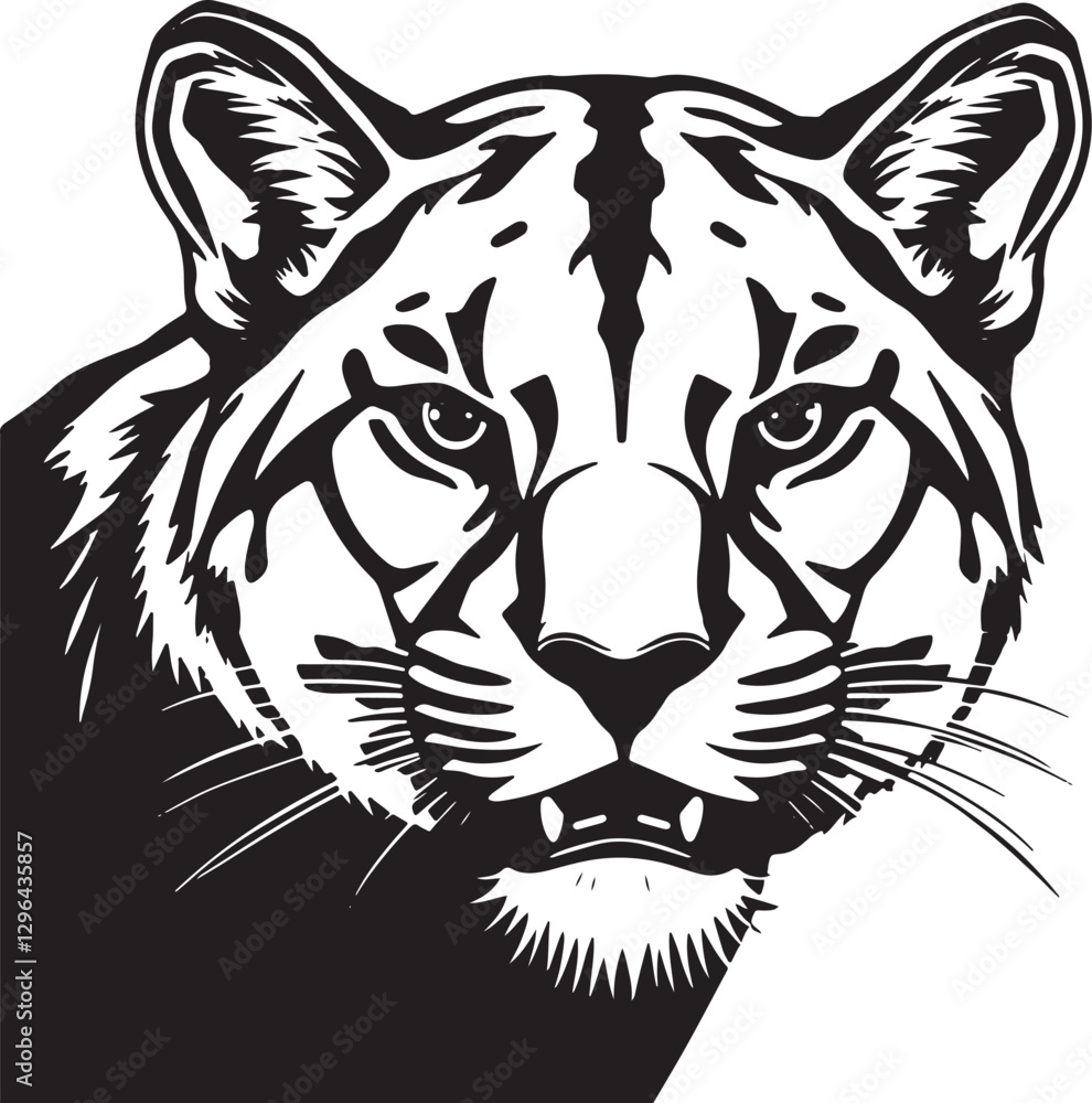 Obraz premium Lion head vector