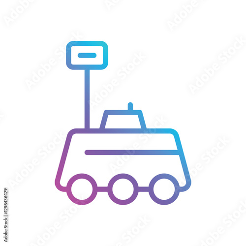 Mars Rover Vector icon