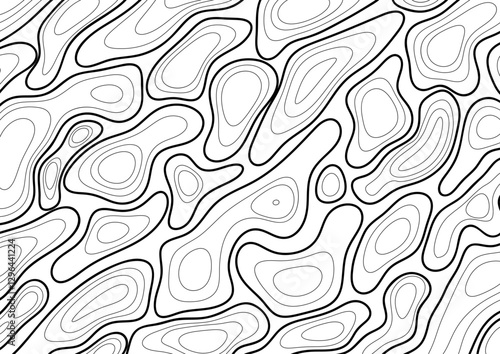 Carte topologique, arrière plan design et moderne, terrain escarpé en relief, vecteur