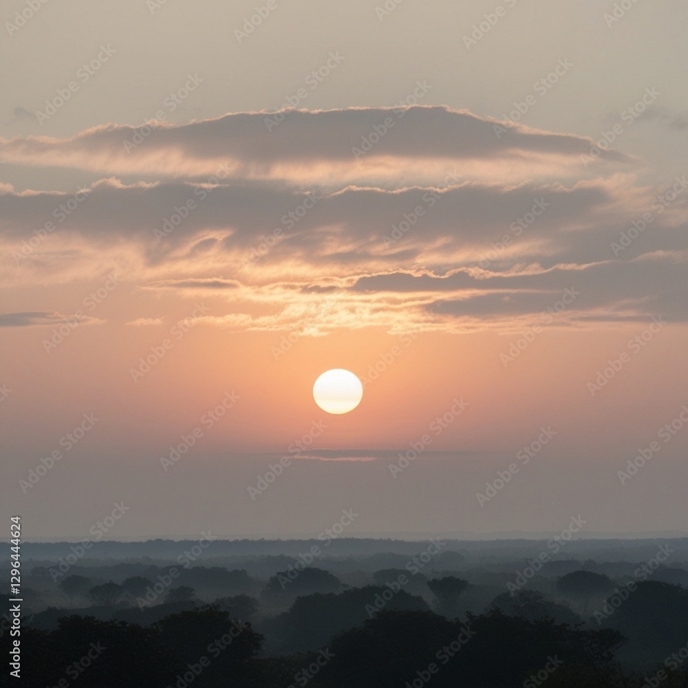 Obraz premium The beautiful evening sunlight