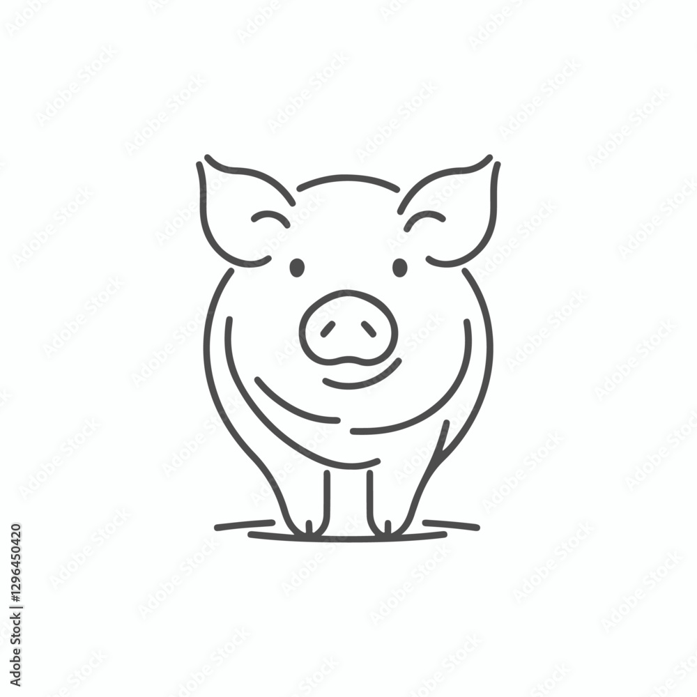 High-quality hand-drawn vector illustration of Hand Drawn Line art Pig illustration 852939 in a sketch style, perfect for design projects and digital art. High-quality hand-drawn vector illustration of Hand Drawn Line art Pig illustration 852939 in a sketch style, perfect for design projects and digital art.