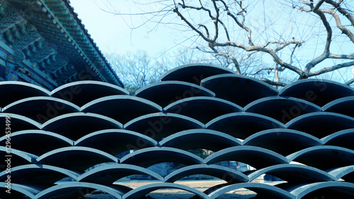 Korean Temples, Roof Tiles, and Wishful Prayers photo