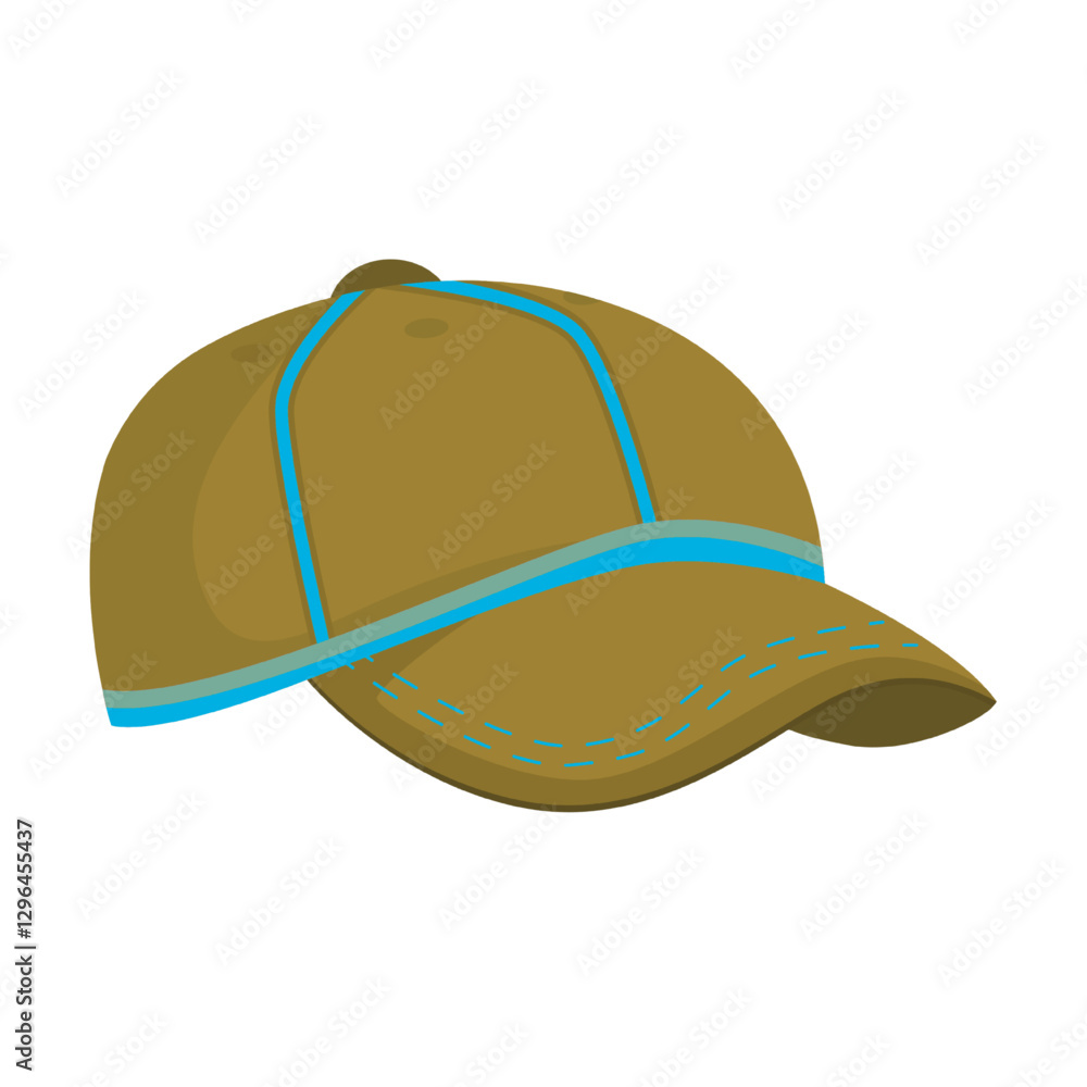 Fototapeta premium A cap for the head, illustration vector.