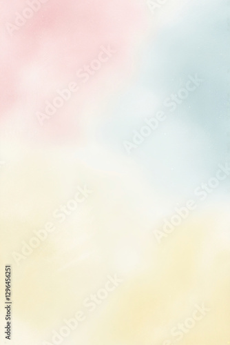 Soft pastel artistic background with a light gradient blending of yellow, pink, and blue.