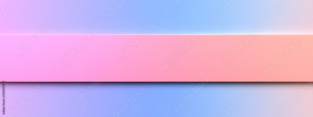Abstract Pastel Pink and Blue Gradient Background with Horizontal Rectangle Abstract Pastel Pink and Blue Gradient Background with Horizontal Rectangle