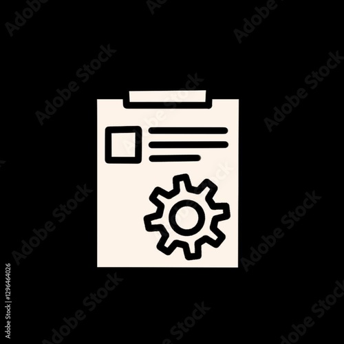 document, folder icon vector illustration, important document