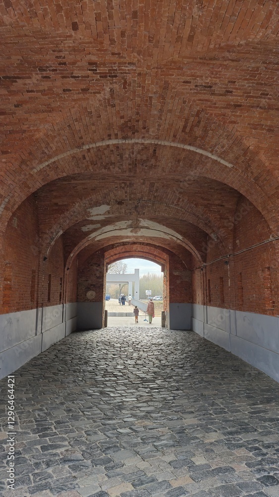 Fototapeta premium Passage, arch of the old fortress