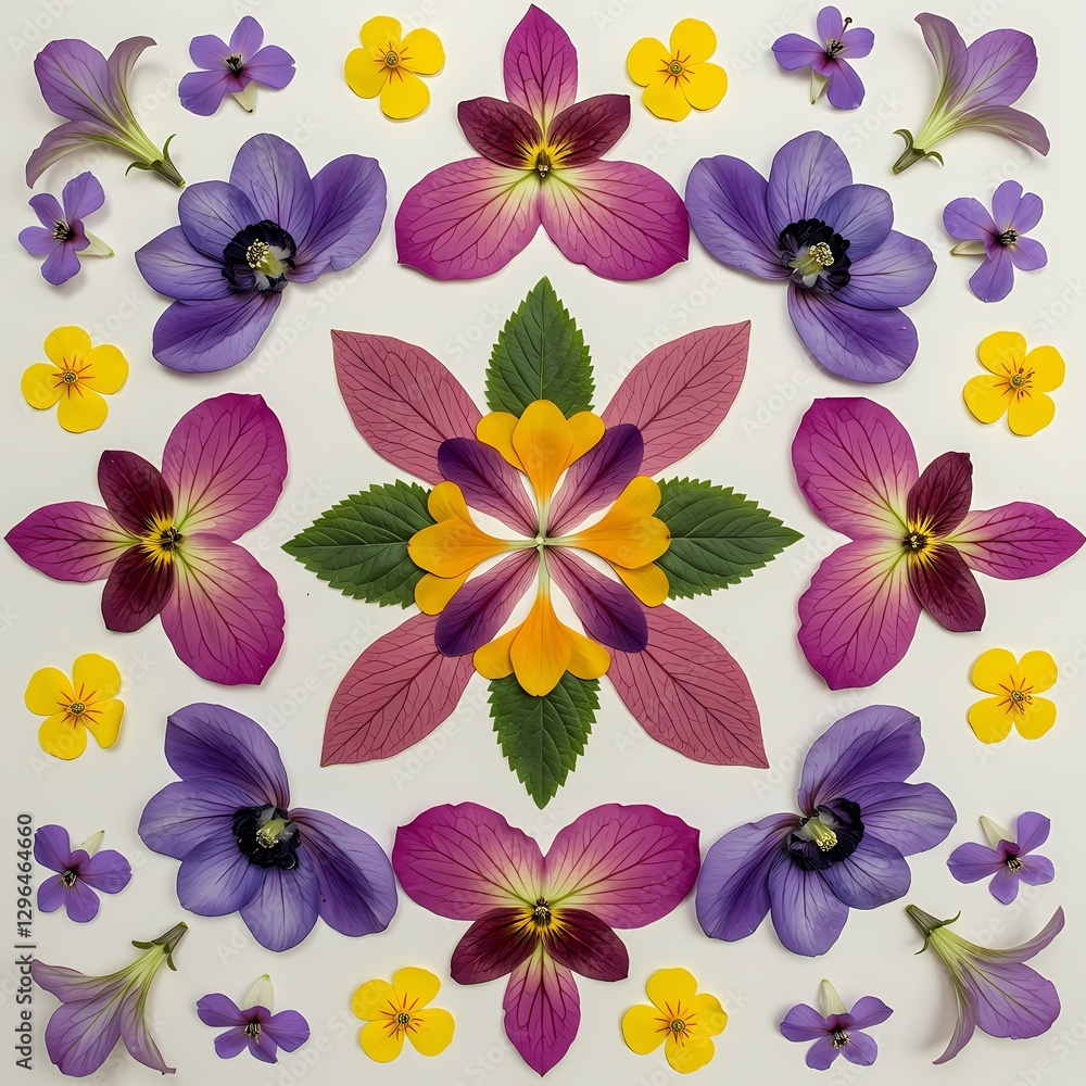 Elegant Floral Pattern: Vibrant Flowers in a Seamless Design, Perfect for Wallpaper, Textiles, and Creative Projects Elegant Floral Pattern: Vibrant Flowers in a Seamless Design, Perfect for Wallpaper, Textiles, and Creative Projects