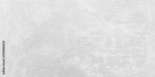 Decorative white putty background. Wall texture with filler paste applied with spatula, chaotic dashes and strokes over plaster. 