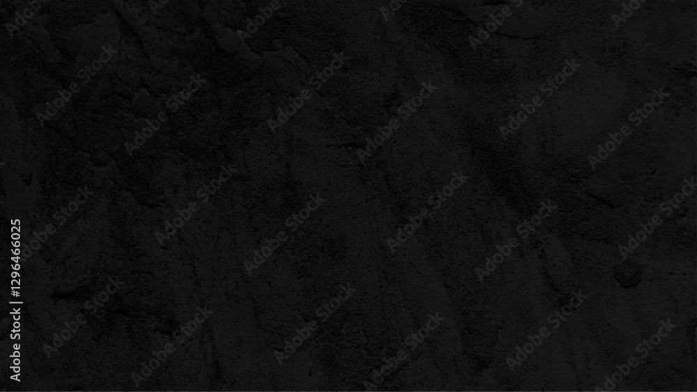 Naklejka premium Elegant black background vector illustration with vintage distressed grunge texture. Dark grey textured concrete wall background