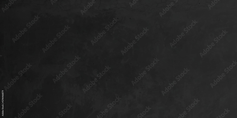 Fototapeta premium Elegant black background vector illustration with vintage distressed grunge texture. Dark grey textured concrete wall background