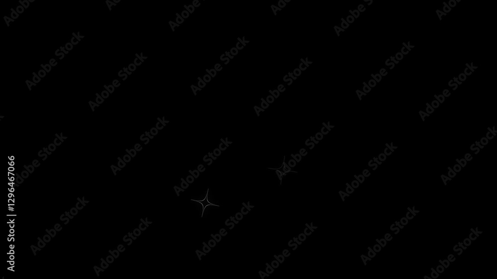 Twinkling Stars Animation with Blinking Effects on black Screen White Glitter Sparkle Stars in Doodle Style for 4K Night Sky Animation Twinkling Stars Animation with Blinking Effects on black Screen White Glitter Sparkle Stars in Doodle Style for 4K Night Sky Animation