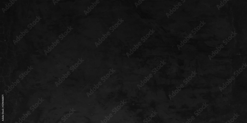 Fototapeta premium Elegant black background vector illustration with vintage distressed grunge texture. Textured grunge dark black concrete background.
