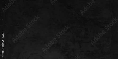 Elegant black background vector illustration with vintage distressed grunge texture. Textured grunge dark black concrete background.